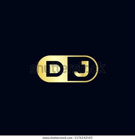 Initial Letter Dj Logo Template Design Stock Vector Royalty Free