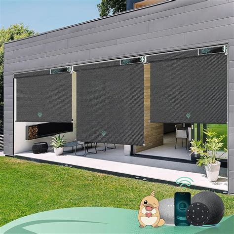 Amazon Yoolax Motorized Outdoor Shades Smart Blinds Compatible