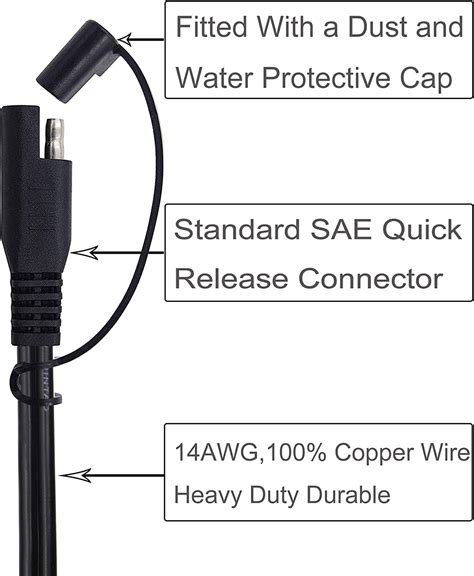 Ft Awg Battery Alligator Crocodile Clip To Sae Connector Extension