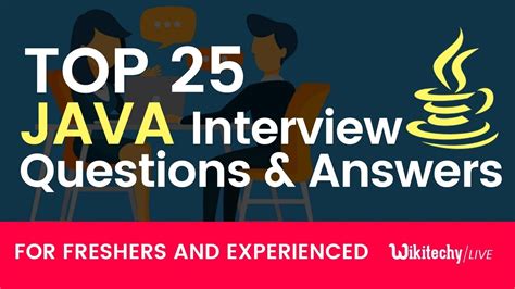 Top 25 Java Interview Questions And Answers Youtube