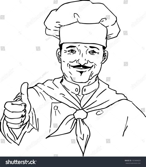 Hand Drawn Chef Stock Vector Shutterstock