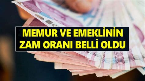 Memur ve emeklinin zam oranı belli oldu Ereğli Haberleri