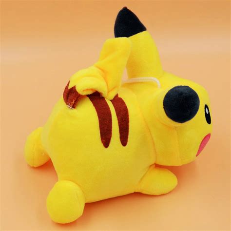 Gấu Bông Pikachu Nằm 25 Cm Gb59 Màu Vàng Thú Nhồi Bông