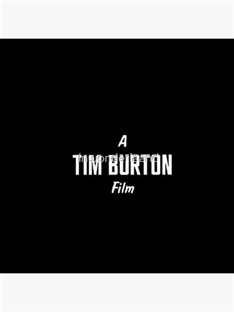 "Tim Burton." Poster by inwonderlaand | Redbubble