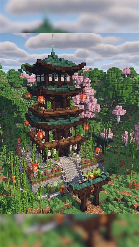 Minecraft Japanese Pagoda