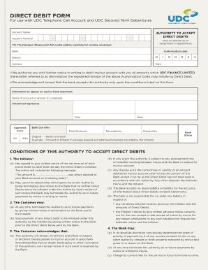 34 Printable Direct Debit Form Templates Fillable Samples In PDF