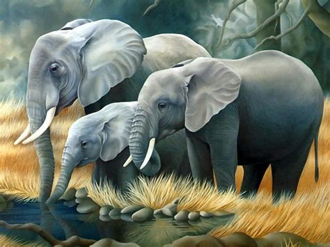 Elephant Family Drawing at GetDrawings | Free download