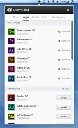 Adobe Creative Cloud Update