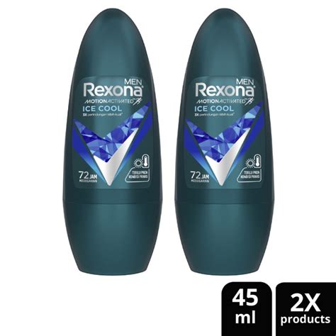 Jual Rexona Men Anti Perspirant Deodorant Roll On Ice Cool 2 X 50 ML