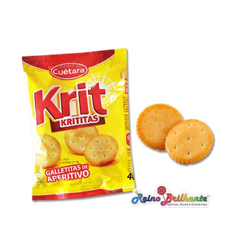 Reino Brilhante Krit Krititas Disp 10x40g Bolachas Bolos E Bolachas