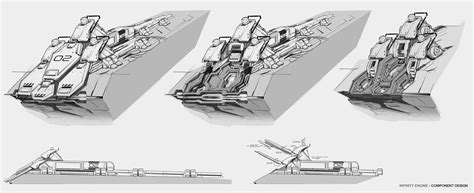 HALO - UNSC Infinity engine concepts, Studio Qube | Objects design, Halo 4, Concept