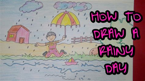 How To Draw A Rainy Day