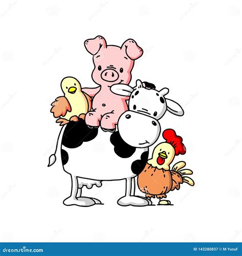 Cow And Pig Cartoon