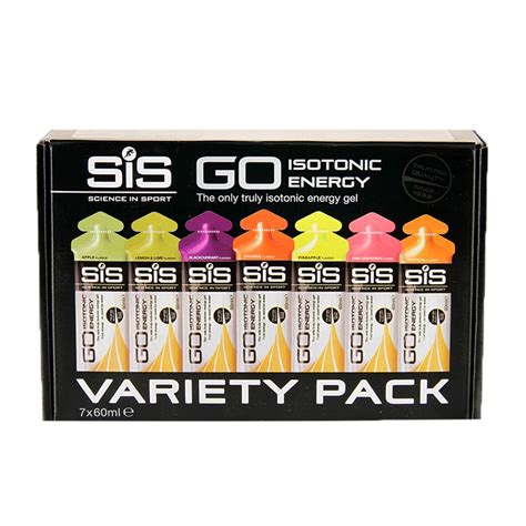 SiS GO Isotonic Energy Gel Variety Pack 7 X 60ml Holland Barrett