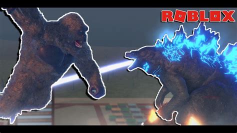 GODZILLA VS KONG CINEMATIC BATTLE GVK ROBLOX Kaiju Universe YouTube