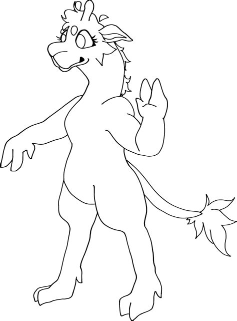 F2U Anthro Giraffe Base on Toyhouse