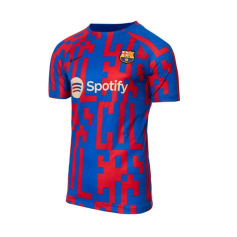 Maglia Nike FC Barcelona Pre Match 2022 2023 Signal Blue Obsidian