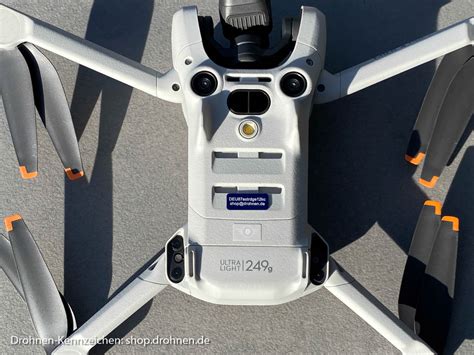 Dji Mini Pro Drohnen Plakette Kennzeichen