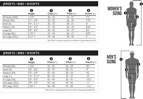 Forte Size Chart 1 Forte Sportswear Usa