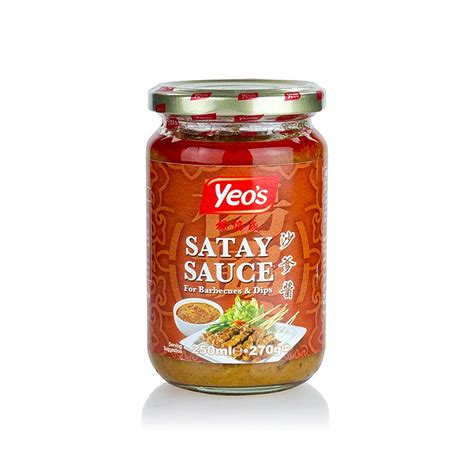 Satay Erdnuss Sauce für Sate Spieße Yeos 250 ml ASIA Co Saucen