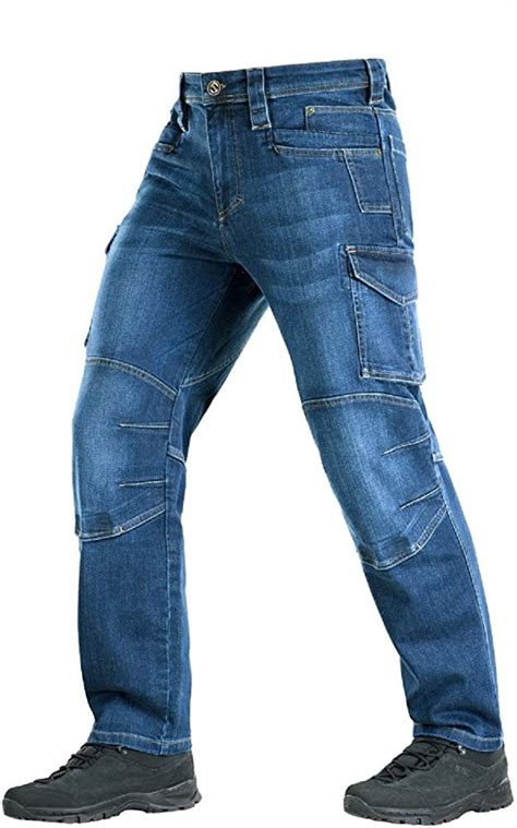 M Tac Men S Tactical Pants Cargo Denim Jeans Regular Fit Mens