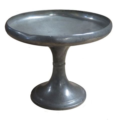 Grey Pewter Cake Stand With Curved Pedestal Lost And Found