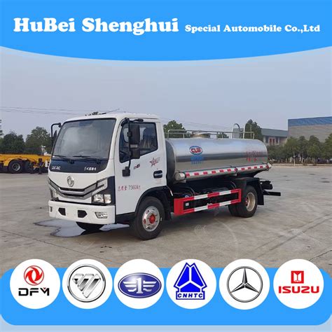 China Dongfeng 4X2 Light Duty 5000L Dairy Delivery Milk Tank Truck For