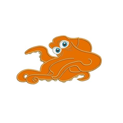 Hank The Octopus Finding Dory Applique Design