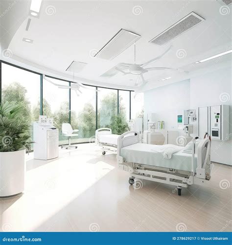 Modern Hospital Room Interior Designcomfortable Medical Equipped In A