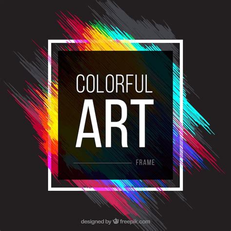 Free Vector | Colorful frame background