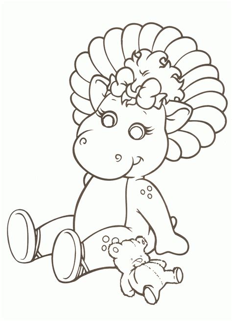 Baby bop coloring pages download and print for free