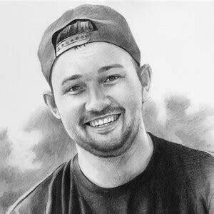 Custom Pencil Drawing Hand Drawn Portrait From Photo Custom Pencil