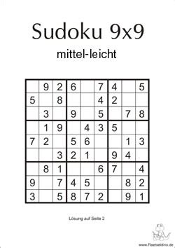 Sudoku Vorlagen Mittel Zum Ausdrucken Raetseldino De