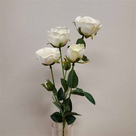 60cm 4 Head White Spray Rose | Calgary Event Wholesale Wedding And ...