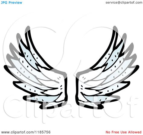 Cartoon Of Wings Royalty Free Vector Illustration By Lineartestpilot