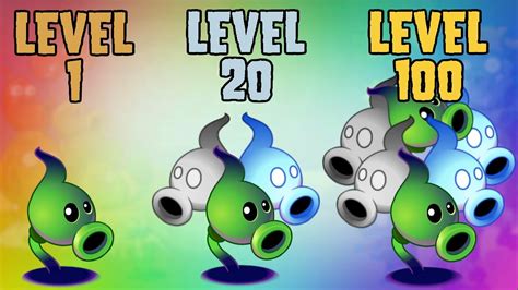 Plants Vs Zombies Shadow Pea Lvl Vs Lvl Vs Lvl Pvz