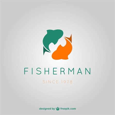 Fisherman Logo Free Vector