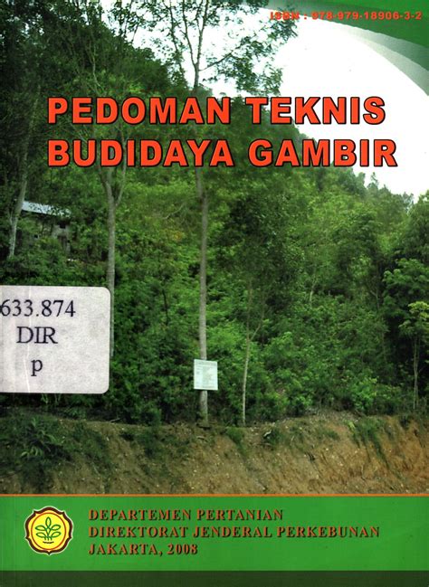 Pedoman Teknis Budidaya Gambir