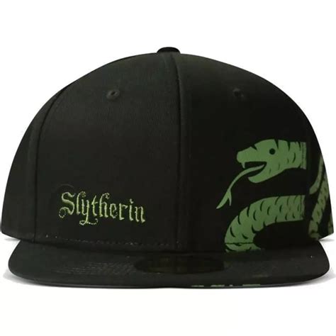 Bon Plano Preto Snapback Slytherin Harry Potter Da Difuzed Caphunters Pt