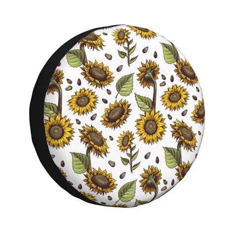 Spare Tire Cover Sunflowera Tire Covers For Trailer Rv Car Truck