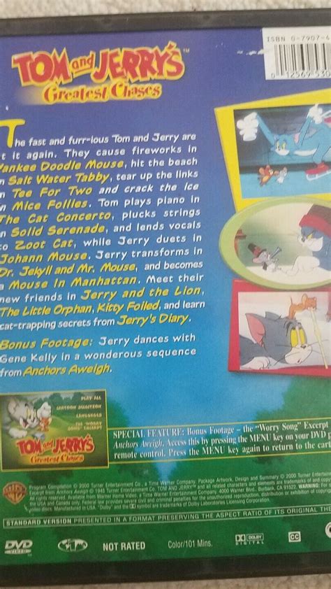 Tom And Jerrys Greatest Chases Dvd 2000 Dvds And Blu Ray Discs