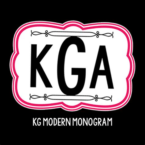 KG Modern Monogram font by Kimberly Geswein - FontSpace