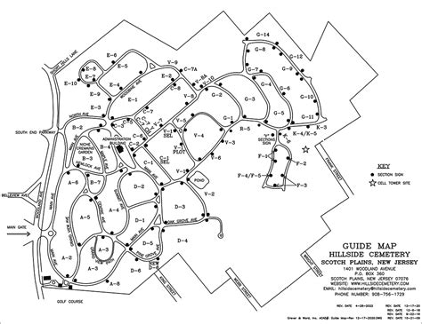 Guide Map of Hillside Cemetery – Hillside Cemetery