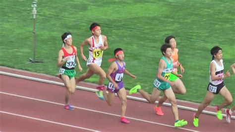 H29 千葉県高校総体 男子1500m 予選4組 Youtube