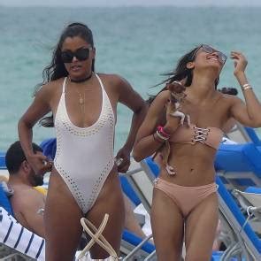 Claudia Jordan Nude Tits On The Beach Scandal Planet