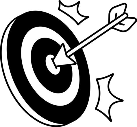 Target Clipart Black And White