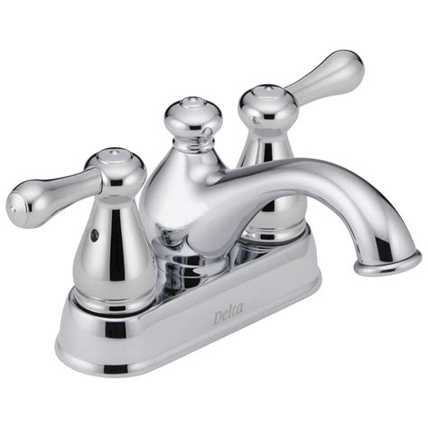 Two Handle Centerset Bathroom Faucet In Chrome 2578lf 278 Delta Faucet