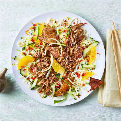 Crispy Hoisin Chicken Orange And Noodle Salad Recipe Gousto