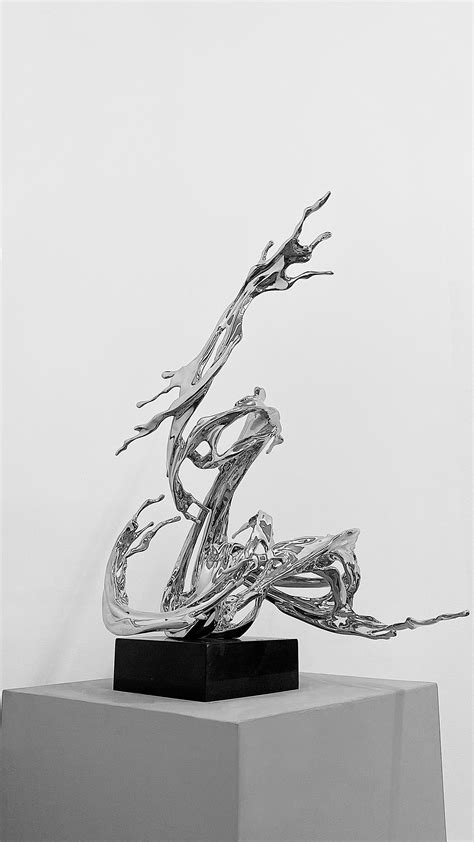 Zheng Lu - Contemporary Chinese small stainless steel sculpture For ...