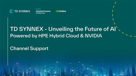 TD SYNNEX Unveiling The Future Of AI Powered By HPE Hybrid Cloud